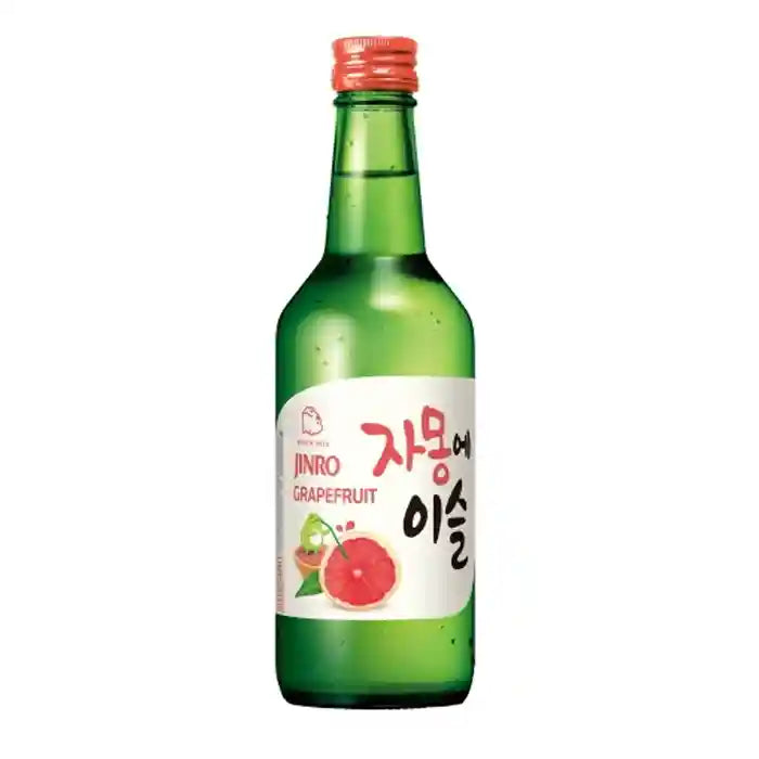 真露 韩国烧酒 葡萄柚子味 350毫升 /Jinro Grapefruit 13% Vol. 350ml