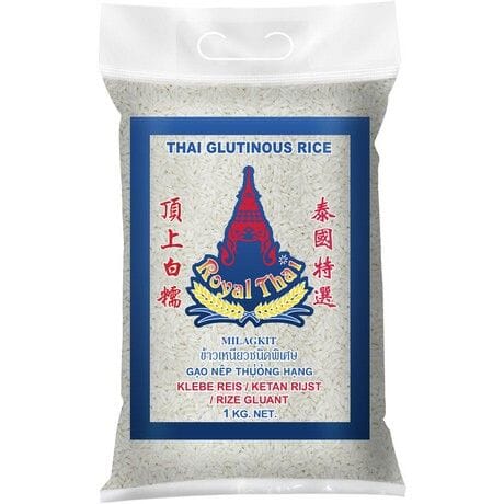 泰国特选 顶上白糯 糯米 1公斤 /Kleberreis 1kg ROYAL THAI RICE