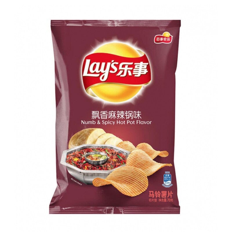 乐事薯片 飘香麻辣锅味 70克 /Kartoffelchip Würziger Topf Geschmack 70g Lays
