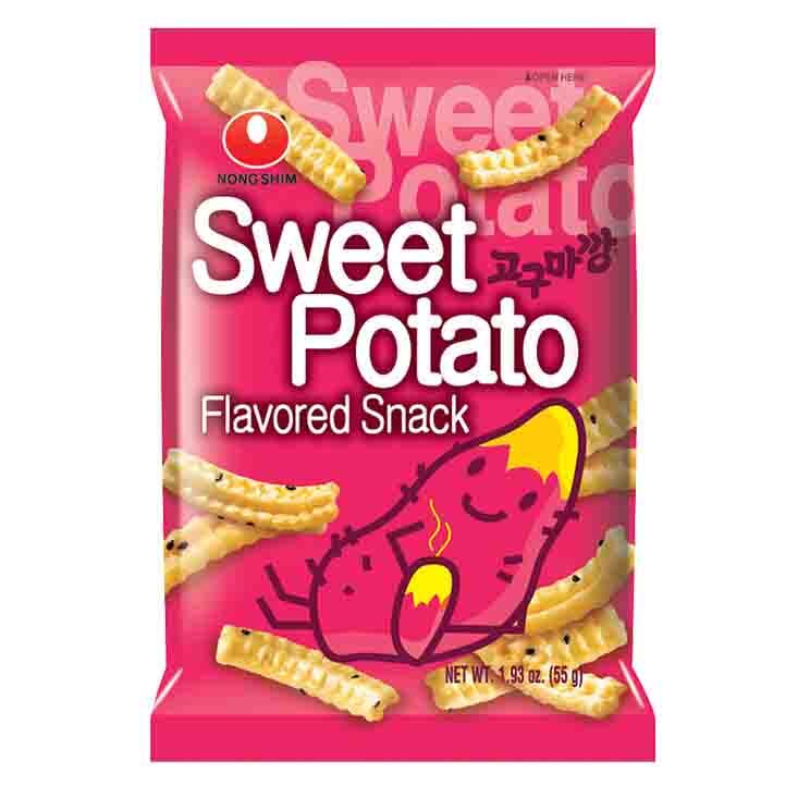 农心 地瓜条 芝麻小麻花 55克 /Kartoffel Chips süß 55g NONGSHIM