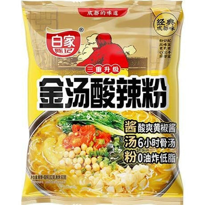 白家陈记 小白君 金汤酸辣粉 85克 /Instant Süßkartorffelnudeln Sauer-Scharf Chongqing-Art 85g Baijia