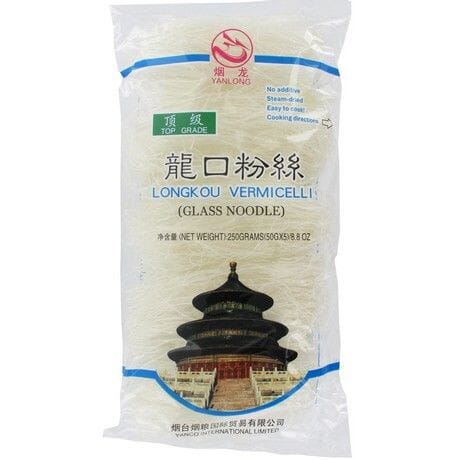 烟龙 顶级龙口粉丝 250克 / Fadenglasnudeln Longkou 250g YAN LONG
