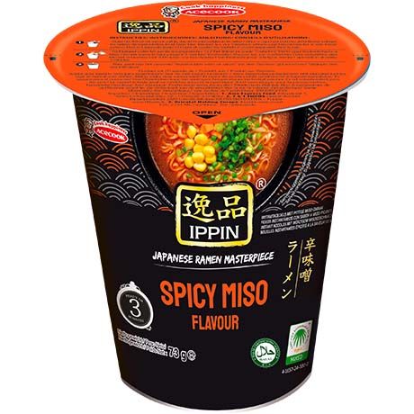 ACECOOK 方便面 辣味噌一品 杯装  76克 /ACECOOK  Instantnudeln Spicy Miso Ippin Becher 73g ACECOOK