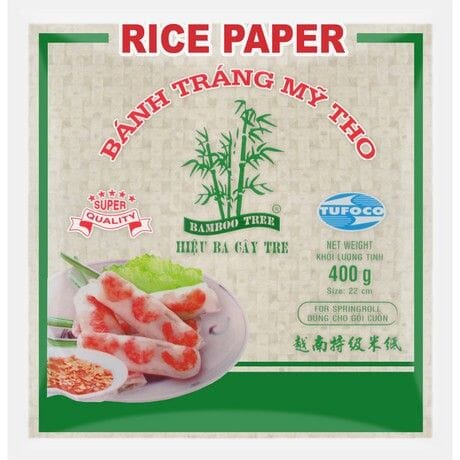 越南22cm特级米纸 方 400克 /Reispapier für Sommerrolle Viereckig 22cm 400g TUFOCO BAMBOO TREE