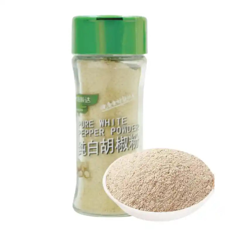 华海顺达 纯白胡椒粉 瓶装 35克 /Reiner weißer Pfefferpulver in Flaschen 35g HUASEED