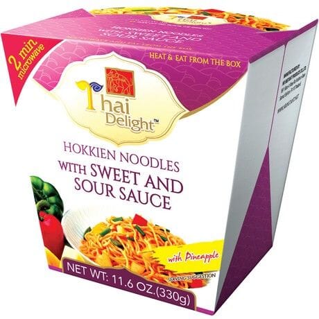 微波 福建面 糖醋味 330克 /Hokkien Nudeln mit Süßsaure Soße 330g THAI DELIGHT
