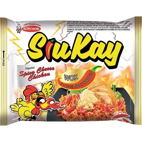 ACECOOK 方便面 香辣芝士鸡肉味 127克 /Instantnudeln Würziger Käse Hühnchen Geschmack SK 127g ACECOOK