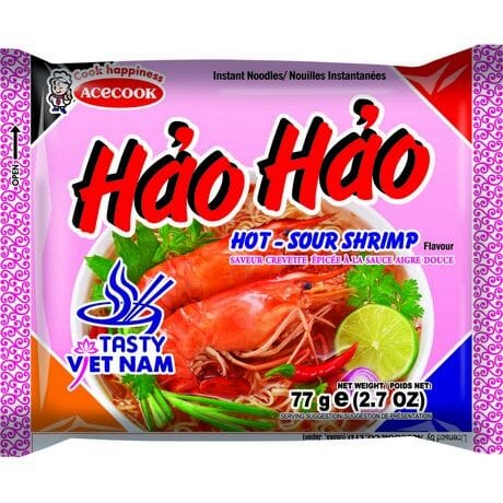 ACECOOK 方便面 酸辣虾味面 77克 /Instantnudeln Garnelen Hot &amp; Sour HH 77g ACECOOK