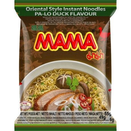 妈妈牌 东方风味方便面 卤鸭味 55克 /Instant Nudeln Pa-Lo Ente Geschmack 55g Oriental Style MAMA