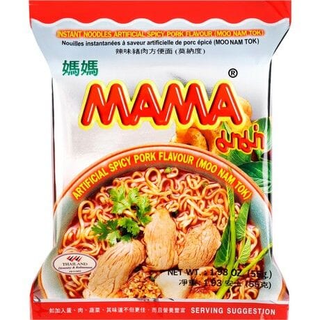 妈妈牌 东方风味方便面 泰式猪肉味 南多姆 55克 /Instantnudeln Moo Nam Tok Oriental Style 55g MAMA