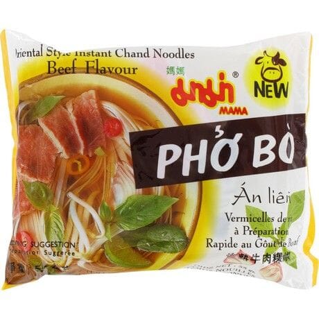 妈妈牌 东方风味方便米粉 牛肉味 55克 /Instantreisnudeln Rindfleisch Oriental Style 55g MAMA