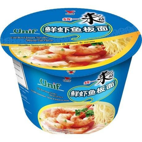 统一 来一桶 鲜虾鱼板面 108克 /Instant Nudel Garnelenfischgeschmack 108g Unif