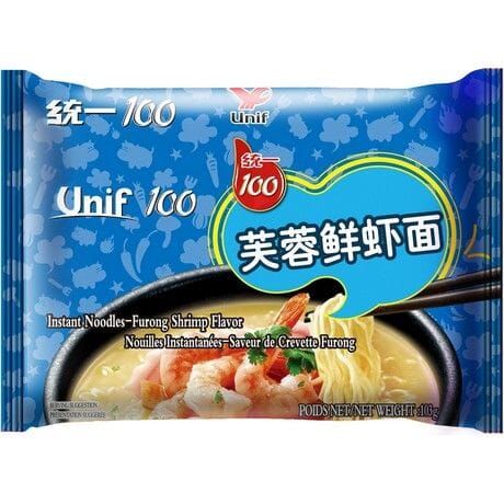 统一100 芙蓉鲜虾面 103克 /Instantnudeln Furong Garnelen Geschmack 103g Unif