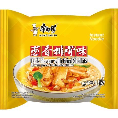 康师傅 葱烧排骨面 104克 /Gebratene Schweinefleischnudel 104g MASTER KUNG