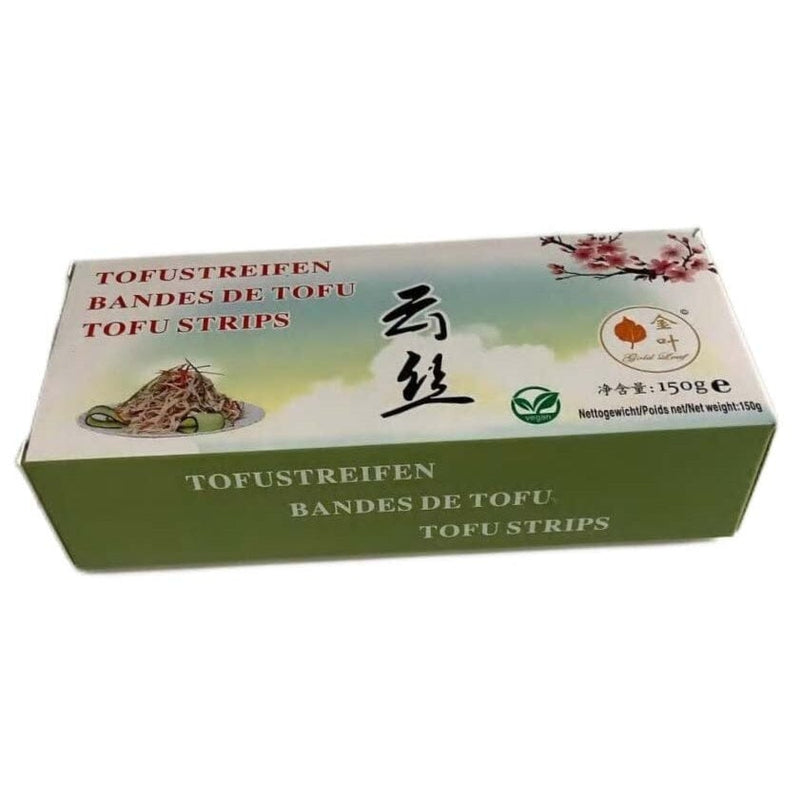 金叶 云丝 豆腐皮丝 盒装 150克 /Getrocknete Tofu Streifen in Box 150g