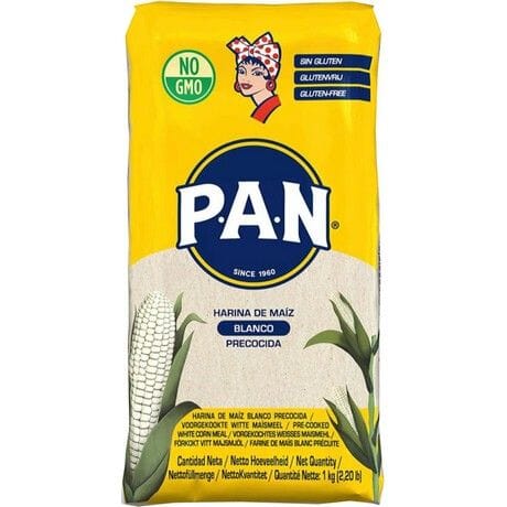 白玉米粉 1公斤 /Vorgekochtes weißes Maismehl 1kg PAN