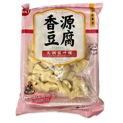 冰冻-Tiefgefroren! 香源 火锅百叶结 百页结 200克/Feuertopf  Knoten aus Soja geformt  200g