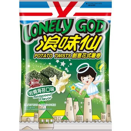 浪味仙 花式薯卷 岩烧海苔味 42克 /Kartoffelverdrehungen Seetang 42g LONERYGOD