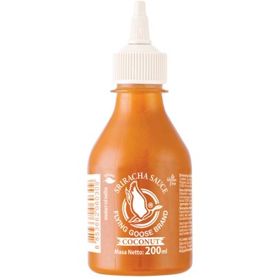 飞鹅商标 是拉差 辣椒酱 椰子 200毫升 /Sriracha Chilisauce Kokosnuss 200ml Flying Goose