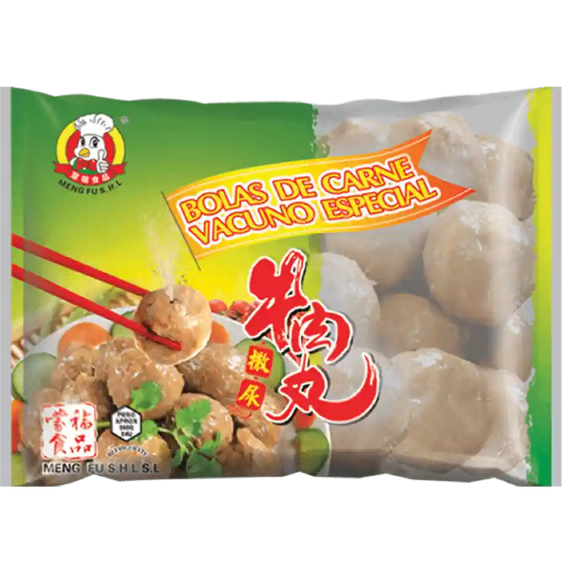冰冻-Tiefgefroren! 蒙福 撒尿牛肉丸 360克/ Saftige Rindfleischbällchen 360g MENGFU