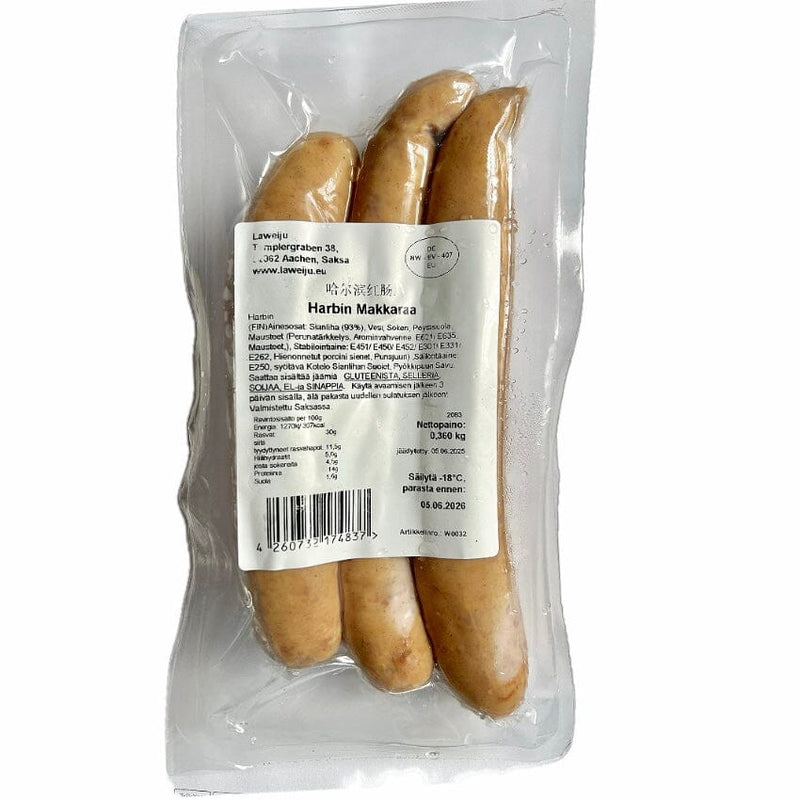 冰冻-Tiefgefroren 腊味居 哈尔滨红肠 360克 /Harbin Wurst 360g LAWEIJU