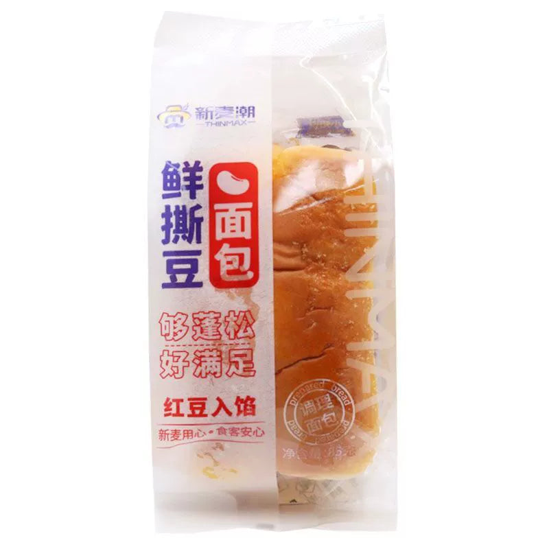新麦潮 鲜撕豆面包 红豆 85克 /Frisches Rote Bohnen Brot 85g XMC
