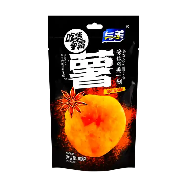 与美 吃货争霸 老卤味土豆 100克 /Traditionell gewürzte gekochte Kartoffeln 100g YuMei