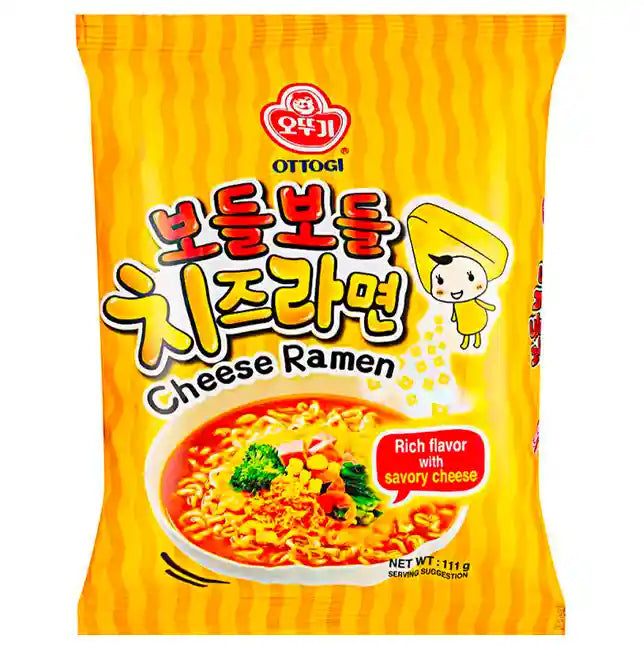 韩国 不倒翁 芝士风味拉面 110克 /Cheese Ramen 110g OTTOGI