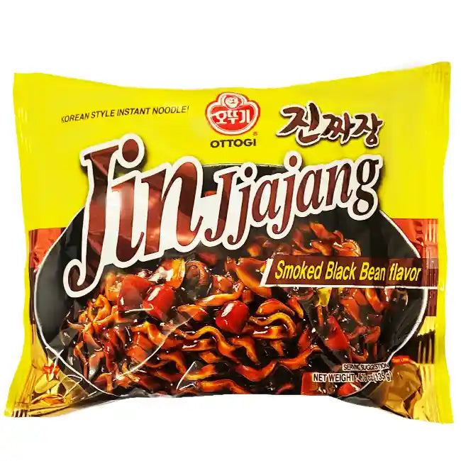 韩国 不倒翁 金炸酱面 135克 /Jjajang Ramen geräucherter schwarzer Bohnengeschmack Jin 135g OTTOGI