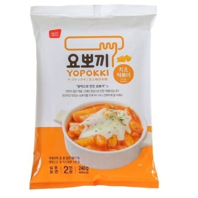韩国永丰炒年糕 芝士味 双人份 袋装 240克 /Instant Tteokbokki Reiskuchen Streifen mit Käsegeschmack 240g Yopokki YOUNGPOONG