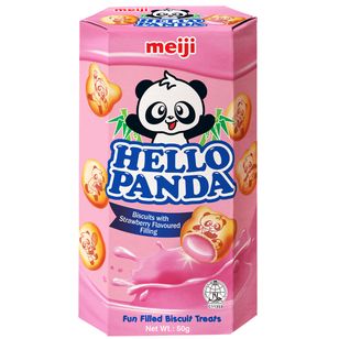 熊猫夹心饼干 草莓 50克 /Hello Panda Keks Erdbeergeschmack 50g MEIJI