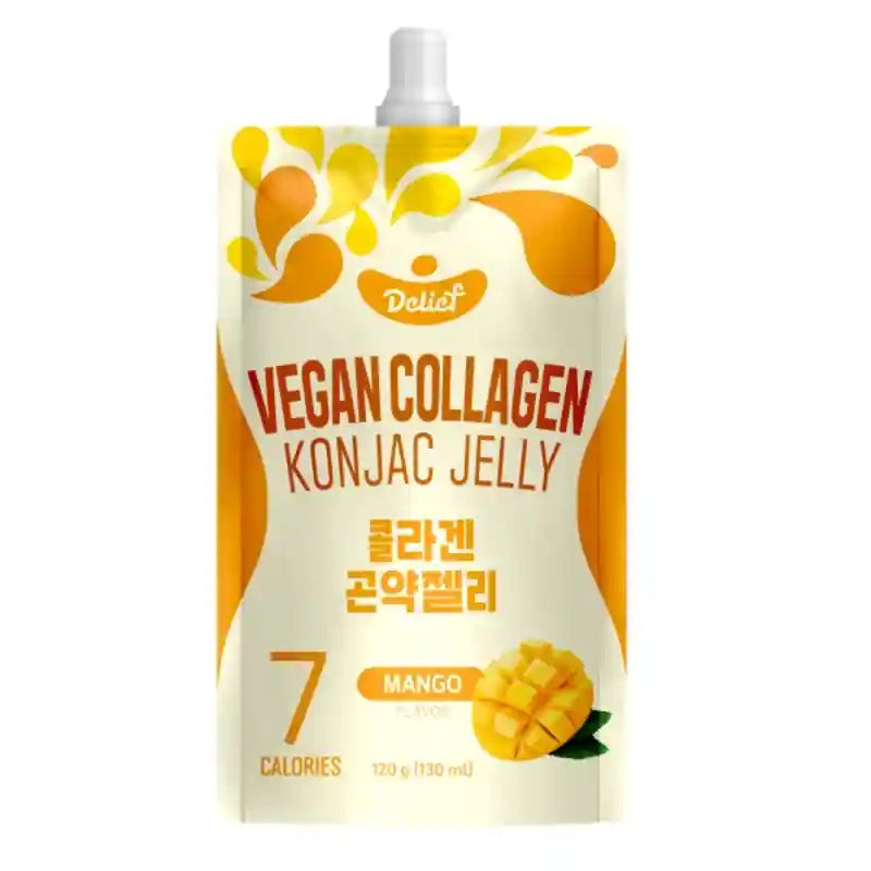 蒟蒻果冻 芒果味 120克 /Konjak Gelee Mango Vegan 120g DELIEF