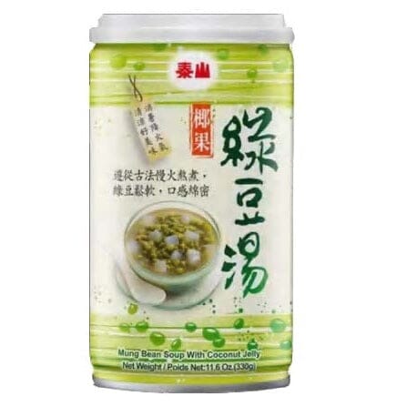 泰山 椰果绿豆汤 330克 /Mungobohnen Suppe mit Kokosgelee 330g TAISUN