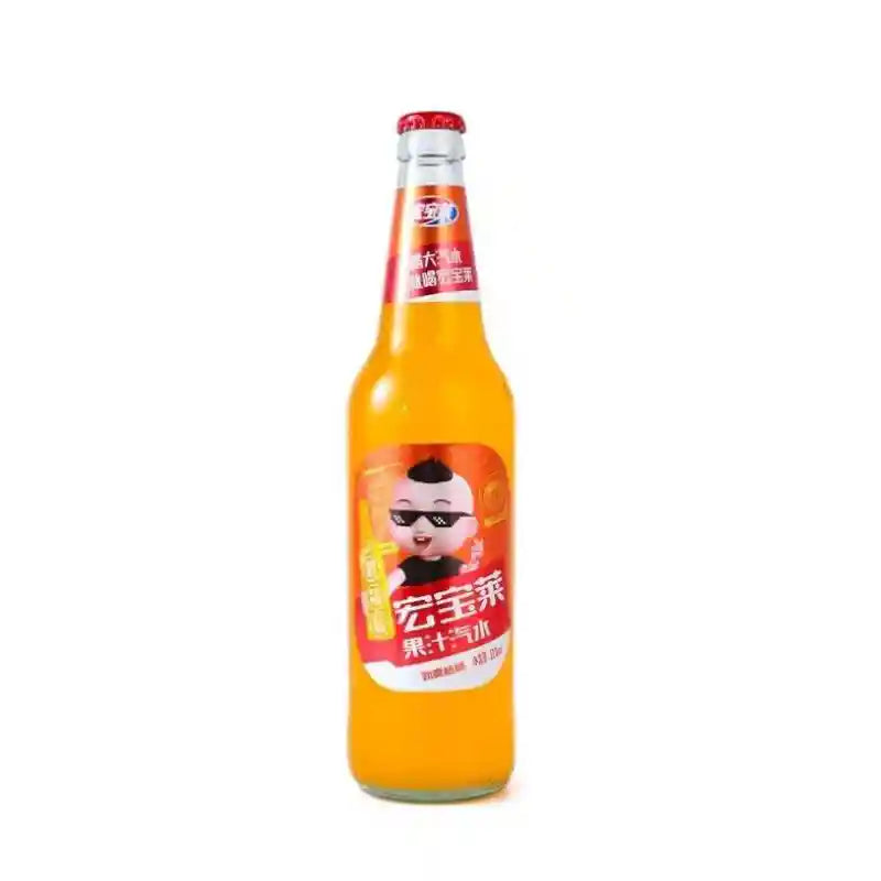 宏宝莱 桔味果汁老汽水 瓶装 520毫升 /Saft Soda Orange Geschmack 520ml HBL