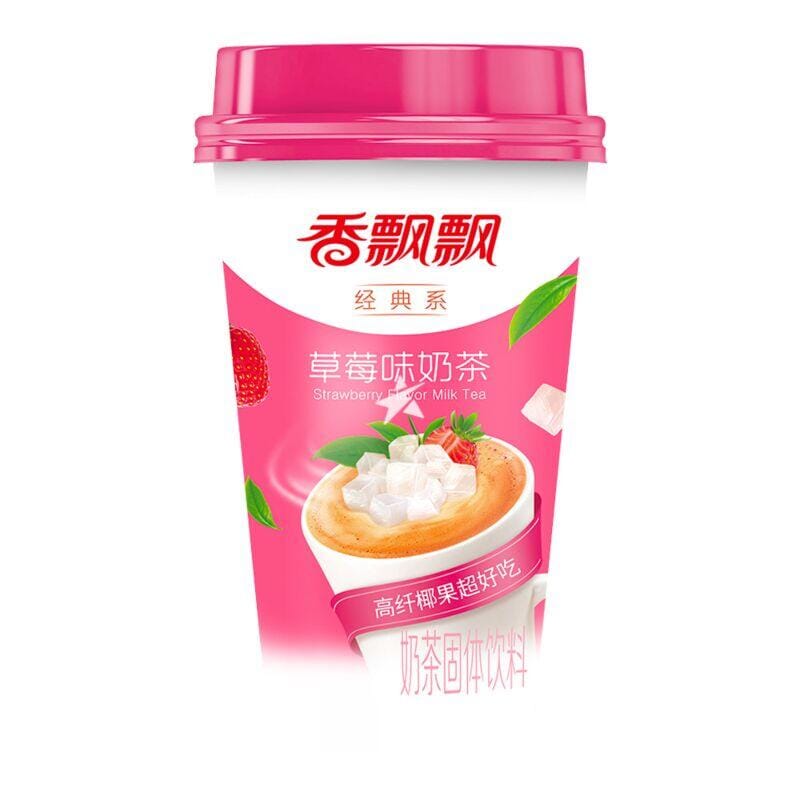 香飘飘 经典系 草莓味奶茶 80克 / Milchtee Erdbeeraroma XPP 80g