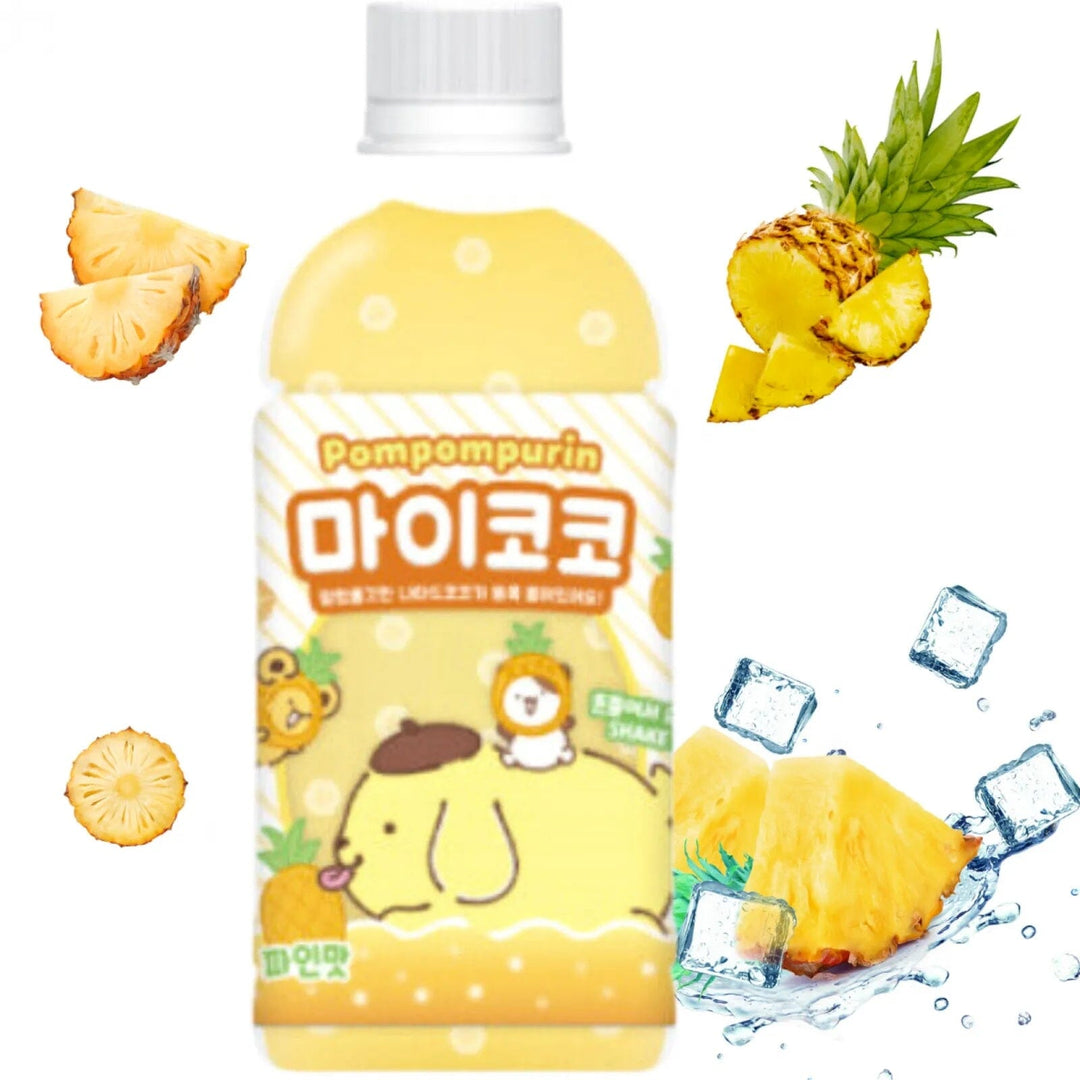 三丽鸥 布丁狗 椰果颗粒菠萝味饮料 340毫升 /Misty My Coco Drink Pompompurin Ananasgetränk 340ml SANRIO