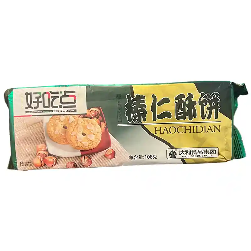 达利园 好吃点 酥饼 榛仁酥饼 108克 /Haochidian Hazelnut Crisp Biscuit 108g