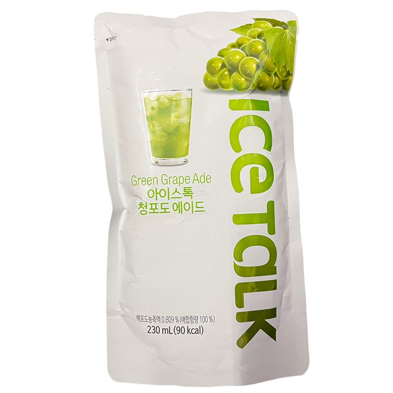 韩国 即饮冰茶 袋装 青葡萄味 230毫升 /Koreanische Eistee Traubengeschmack 230ml ICETALK