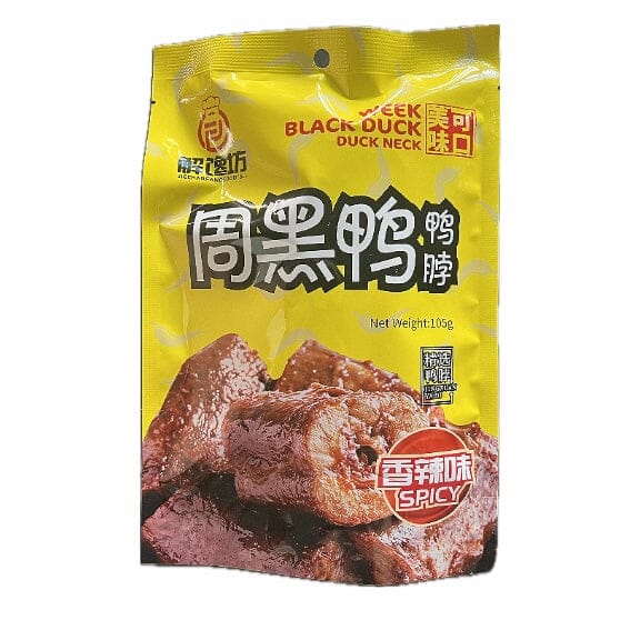 周黑鸭 香辣鸭脖 105克 /Marinade Entenhals scharf 105g ZHY