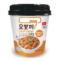 韩国永丰炒年糕 鸡排味 微波杯 120克 /Instant Tteokbokki Reiskuchen Streifen Hähnchenschnitzel Geschmack 120g Yopokki YOUNGPOONG