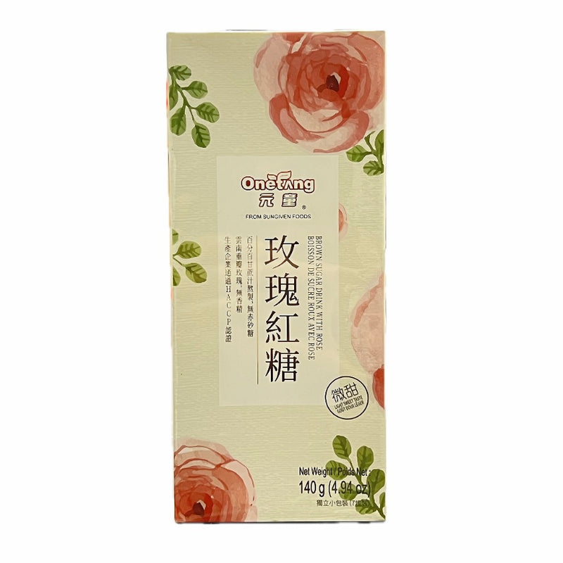 元童 玫瑰红糖 140克 /Brauner Zucker mit Rose 140g
