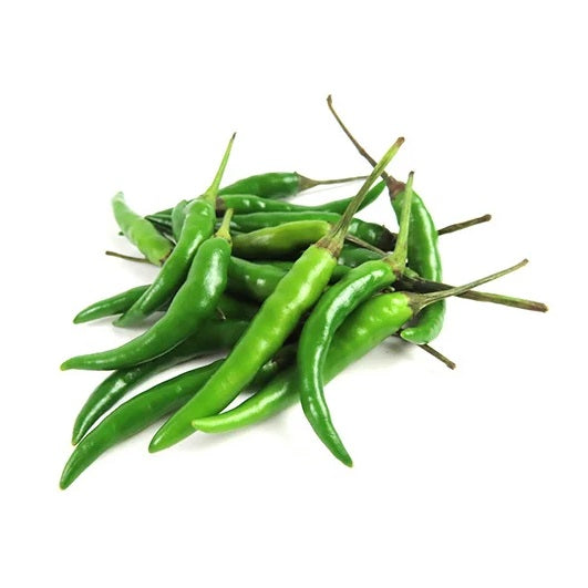 新鲜 绿 小米辣椒 100克 /Grüne Finger Chilli 100g Ursprung: Uganda