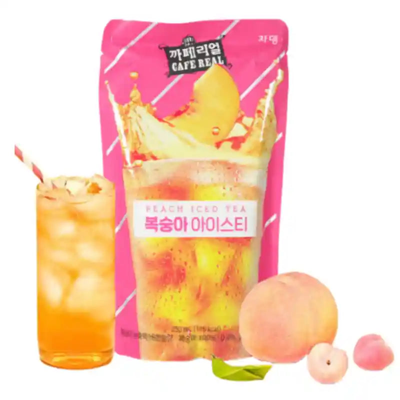 韩国 即饮蜜桃冰茶饮料 袋装 230毫升 /Koreanisches Pfirsich Eistee 230ml Jardin