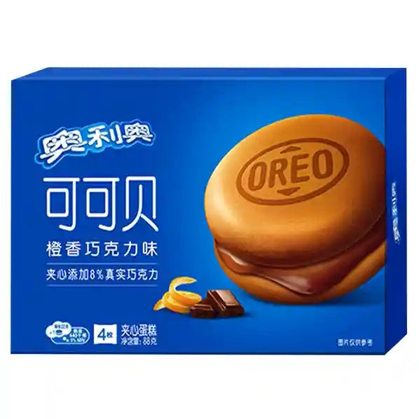 奥利奥 可可贝 橙香巧克力味 夹心蛋糕 4枚 /Kakao Kuchen Orangen Schokoladen Geschmack 4*22g OREO
