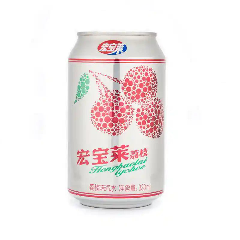 宏宝莱 经典荔枝汽水 罐装 330毫升 /Saft Soda Litchi Geschmack im Dose 330ml HBL