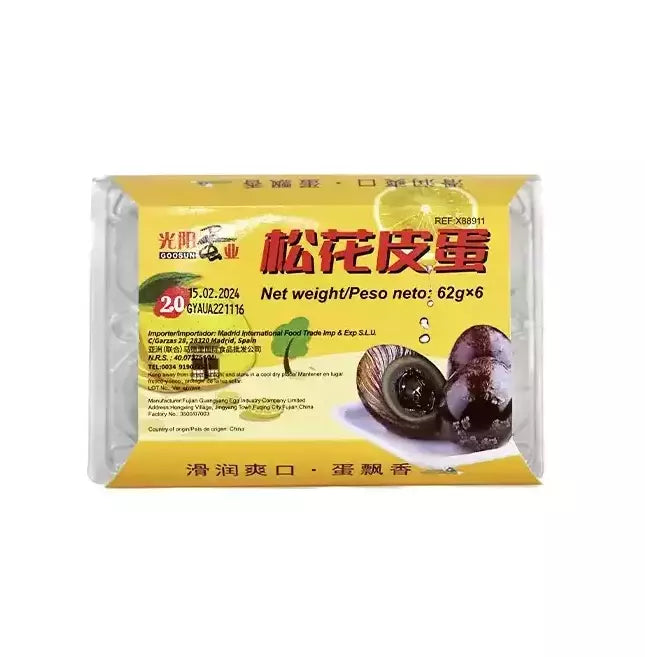 光阳蛋业 松花皮蛋6个装 /Tausendjährige Enteneier eingelegtes Ei 58g*6 Goosun