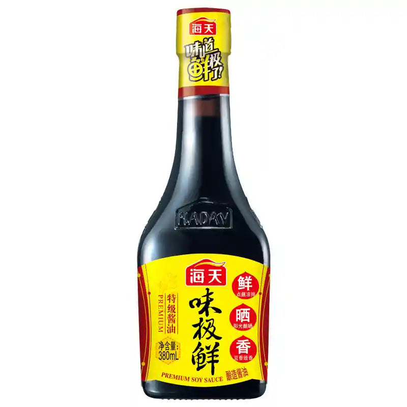 海天 味极鲜 特级酱油 0添加防腐剂 380毫升 /Premium Sojasauce 380ml HADAY