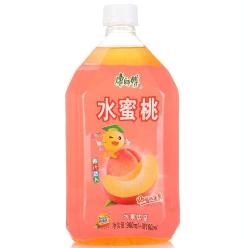 康师傅 水蜜桃汁 1000毫升 /Kräutergetränk Süßpfirsichgeschmack 1000ml MASTER KUNG