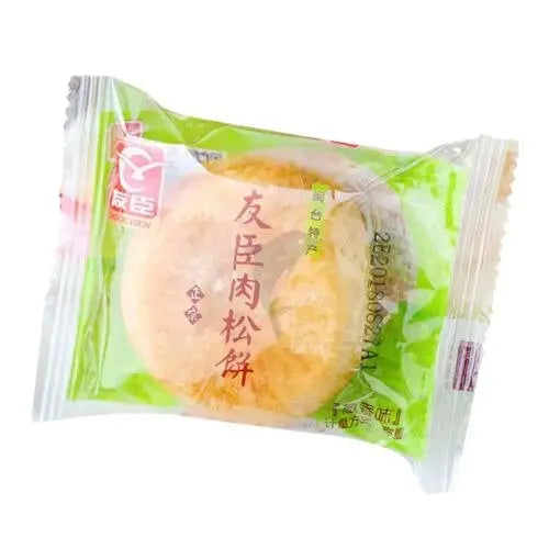 友臣 肉松饼 葱香味 一个 /Muffin Kuchen mit Schweinefleischseide Frühlingszwiebel Geschmack Youchen pro Stück
