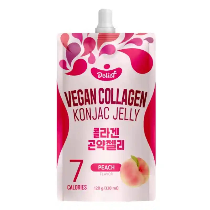 蒟蒻果冻 桃子味 120克 /Konjak Gelee Pfirsich Vegan 120g DELIEF